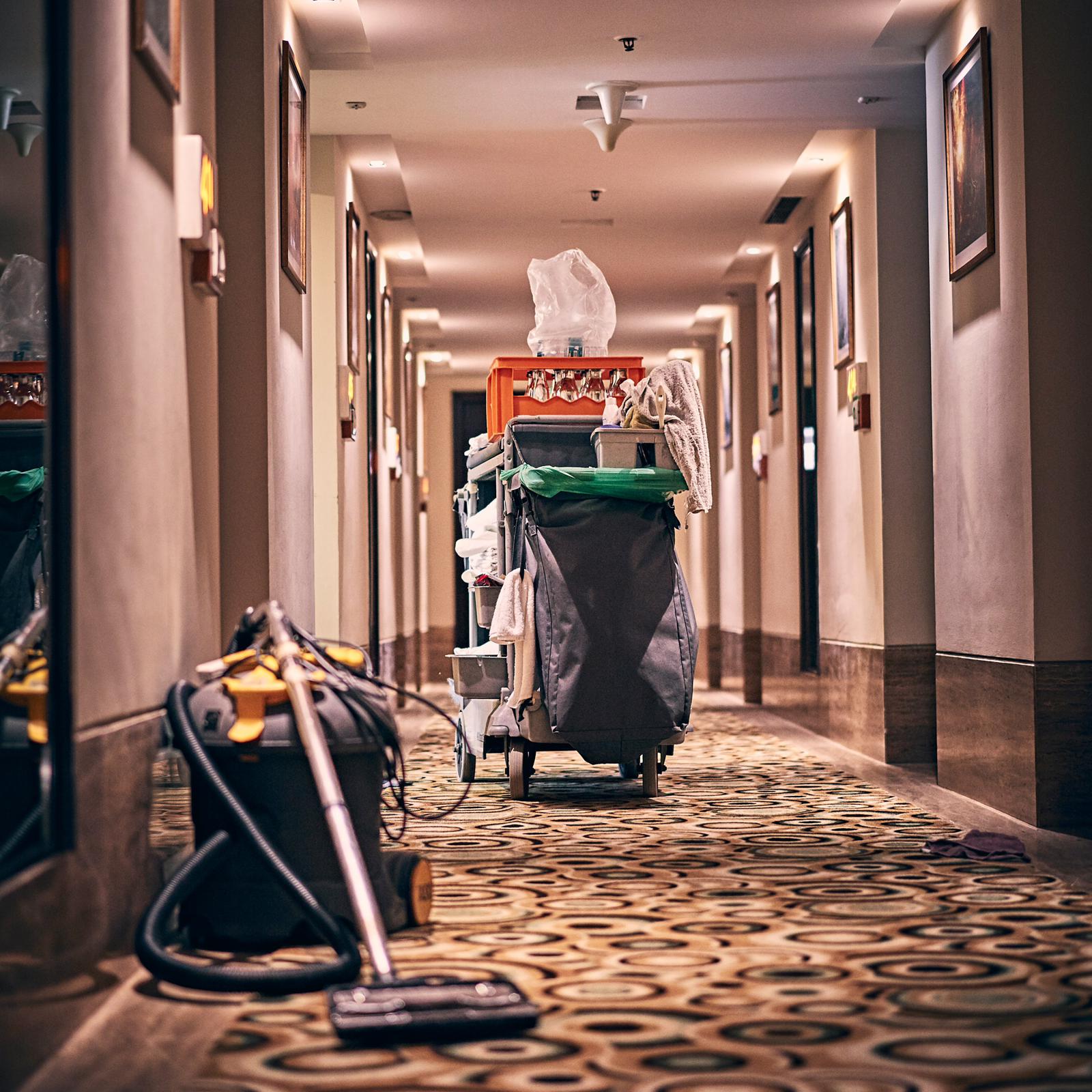 Reinigung von Hotels